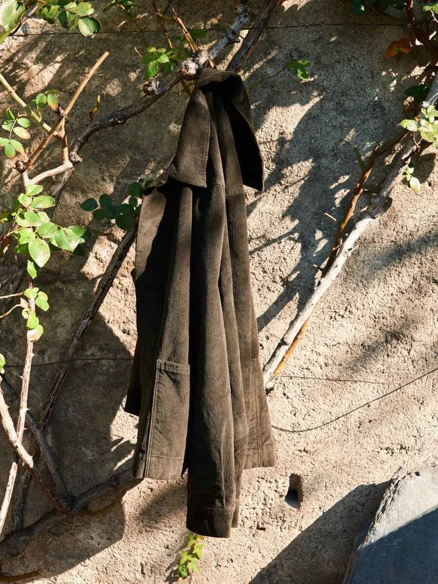 CARPASUS / Sur-Chemise velours côtelé Bosco, vert olive