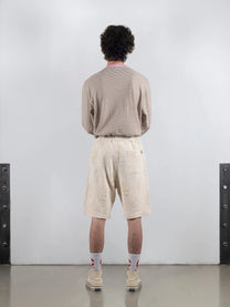 CREST / Shorts motifs cactus, beige