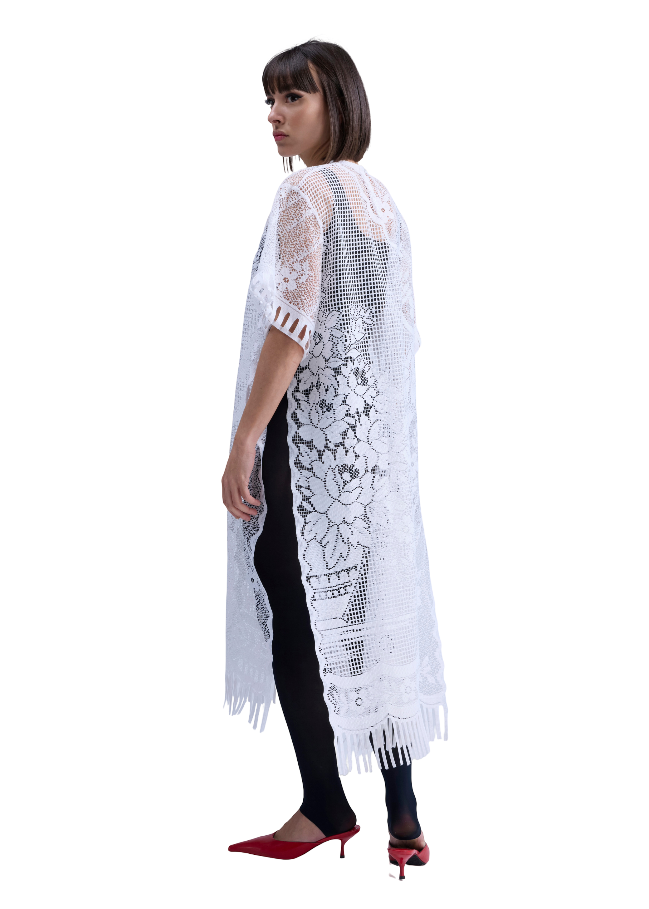 RE/Maison / Top/robe Goutte Dentelle - n°2 franges