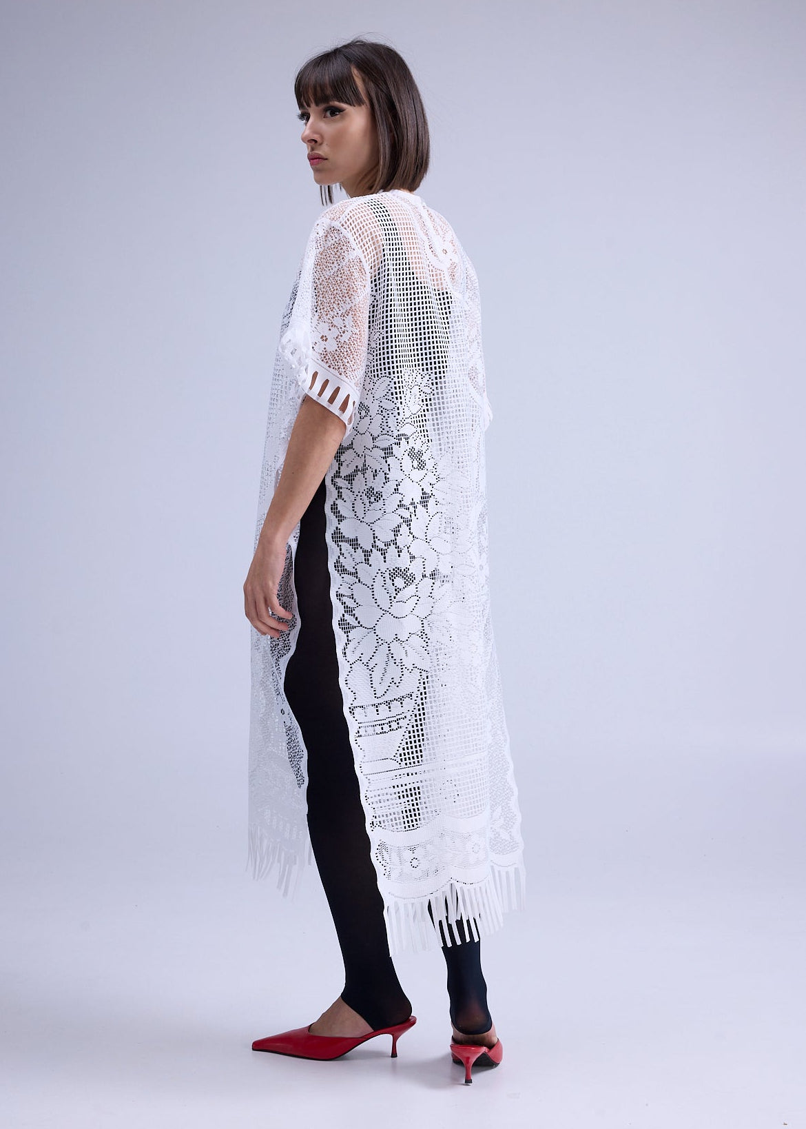 RE/Maison / Top/robe Goutte Dentelle - n°2 franges