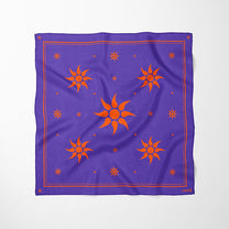 Carré de soie - Les Flammes