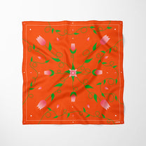 Carré de soie - Buisson sauvage