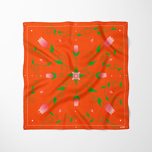 Carré de soie - Buisson sauvage