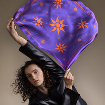 Carré de soie - Les Flammes