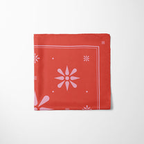 Petit carré de soie - Flocon de neige