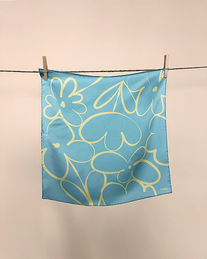 Petit carré de soie - Gribouillis