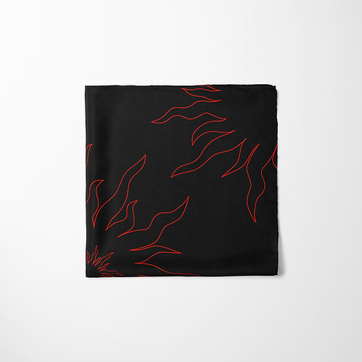 Carré de soie - Aquatique