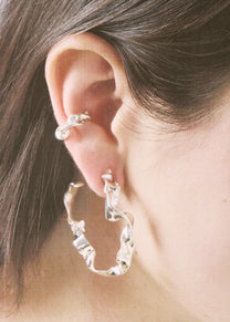 Emilie Gouëzec / earcuff VESTIS mini - argent et plaqué or