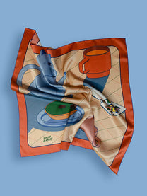 Silk scarf - Tea and Carac