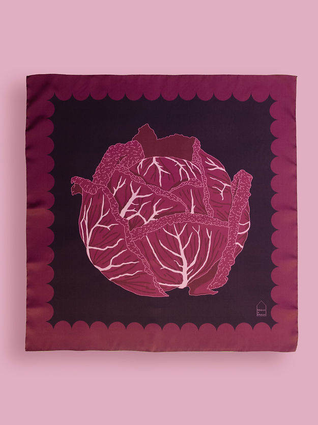 Carré de soie - Cavolo rouge
