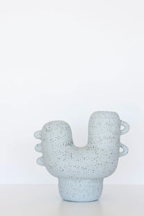 Glay Studio / Vase poule en grès, bleu clair