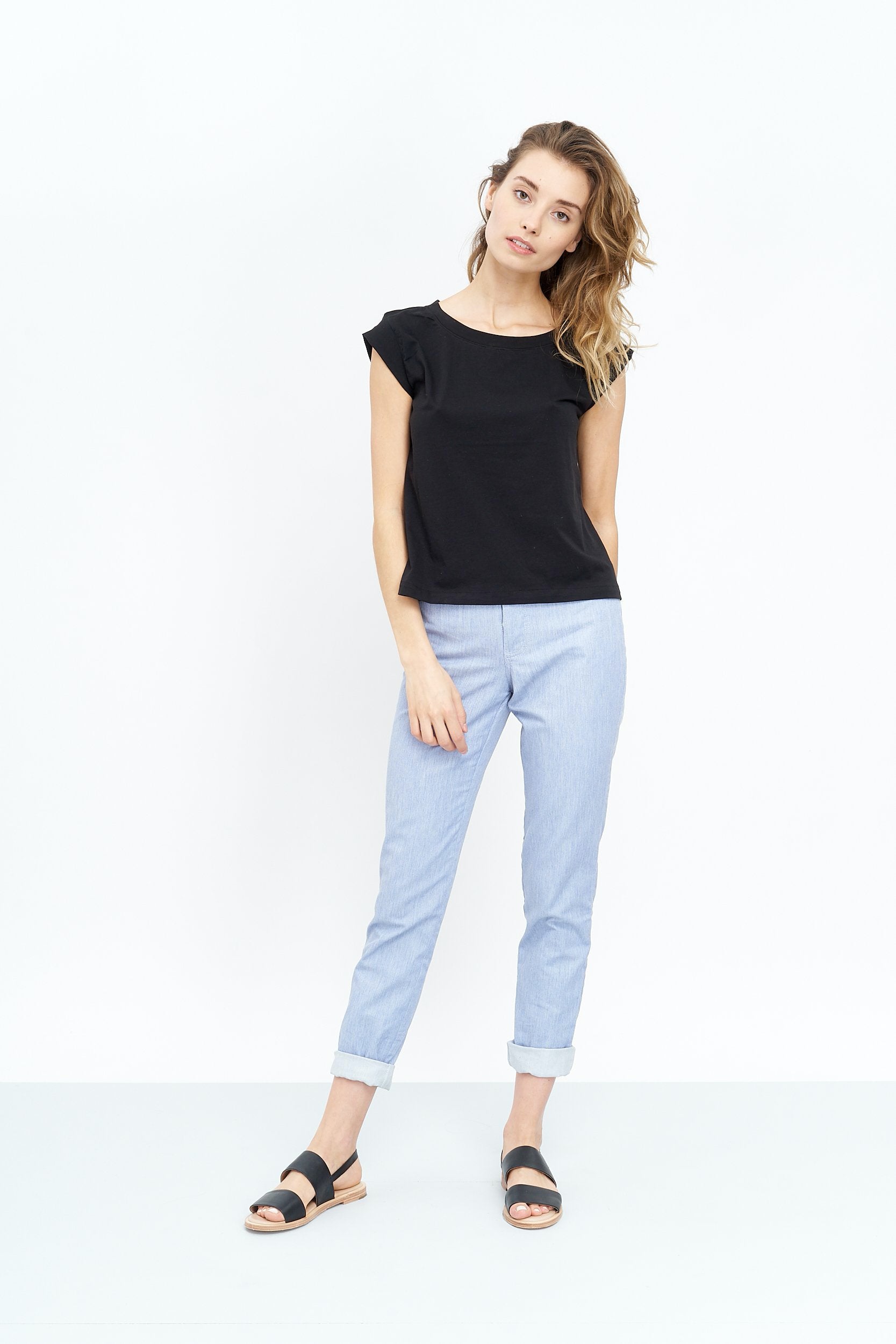 Jungle Folk / t-shirt Isla, noir