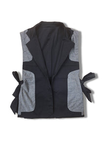 RE/Papa&#39;s Blazer à noeuds - n°30 REVERSIBLE