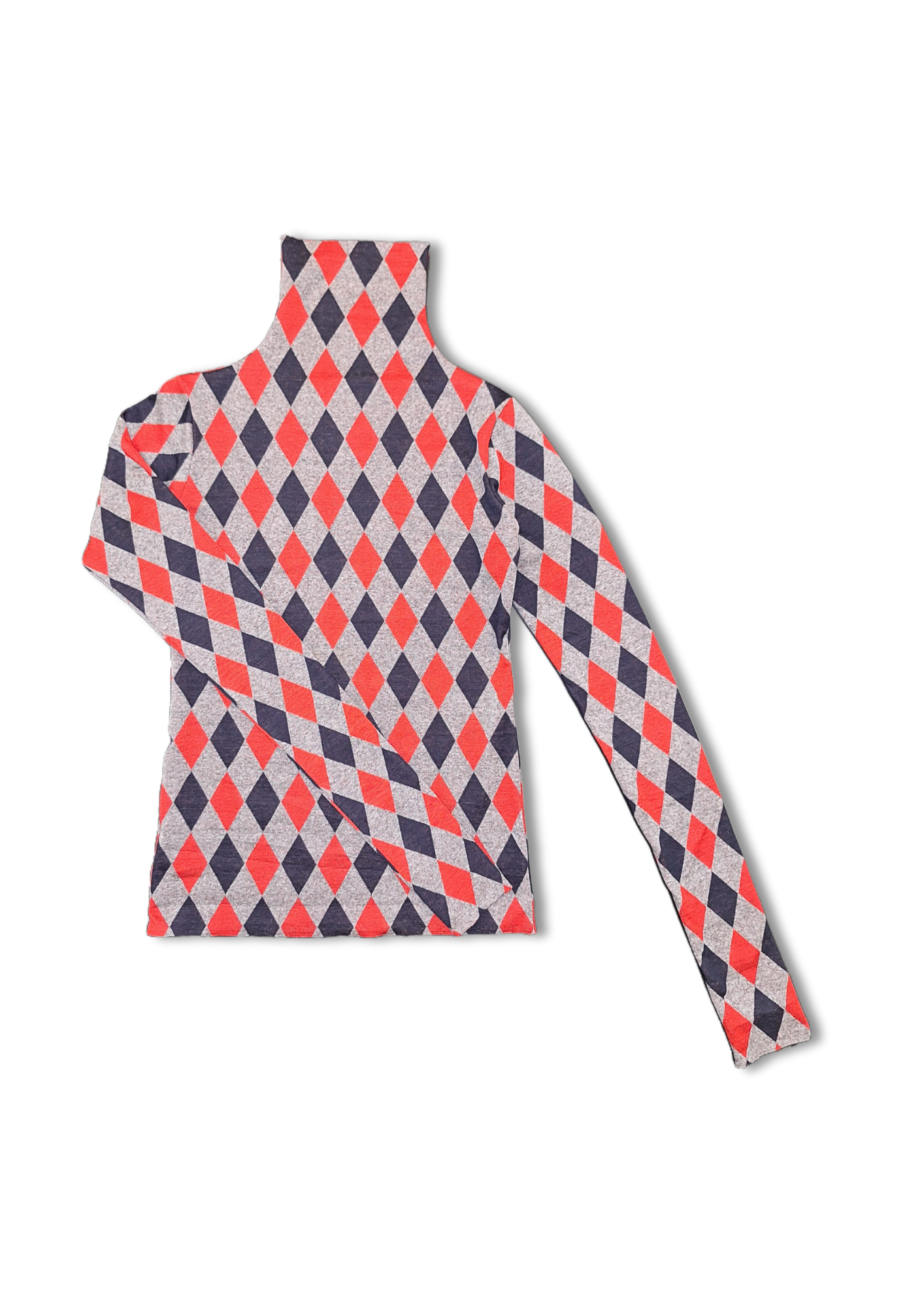 LABORATOIRE / Pull chaussette - Losange rouge et marine