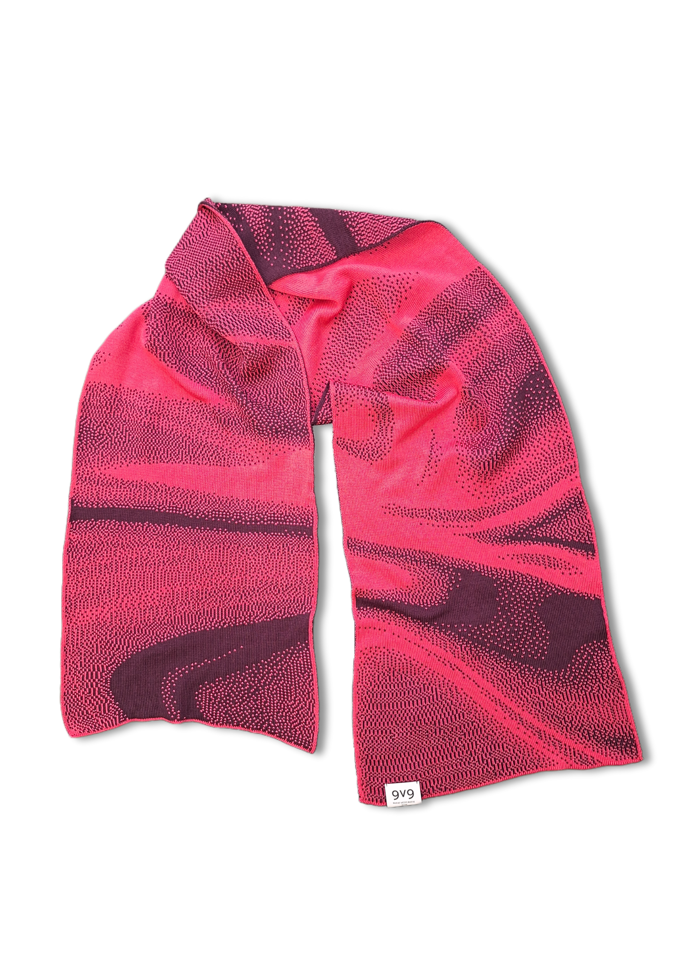 9V9 / LAVA SCARF - Fucsia/Aubergine