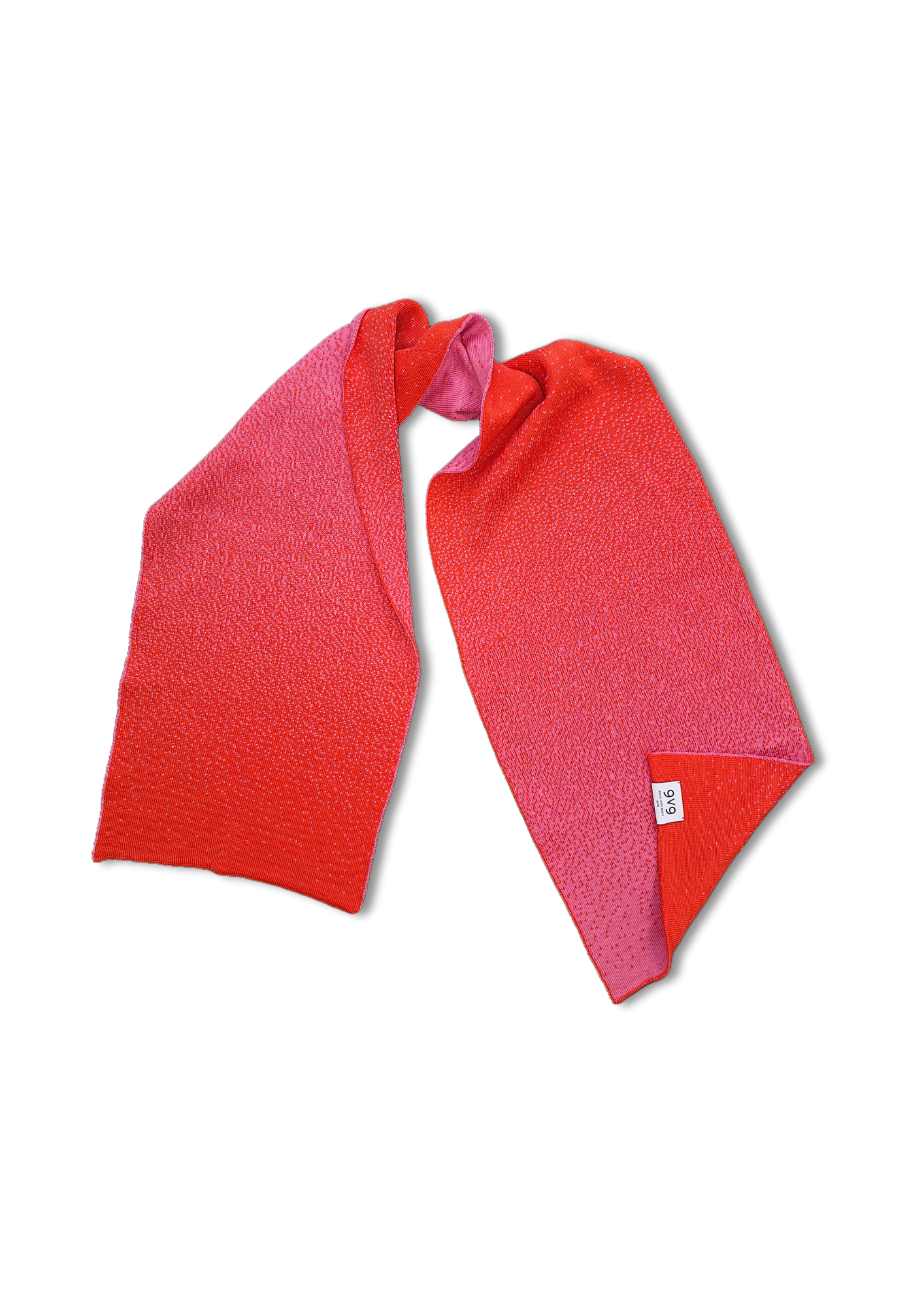 9V9 / FADE SCARF Fucsia/Coral