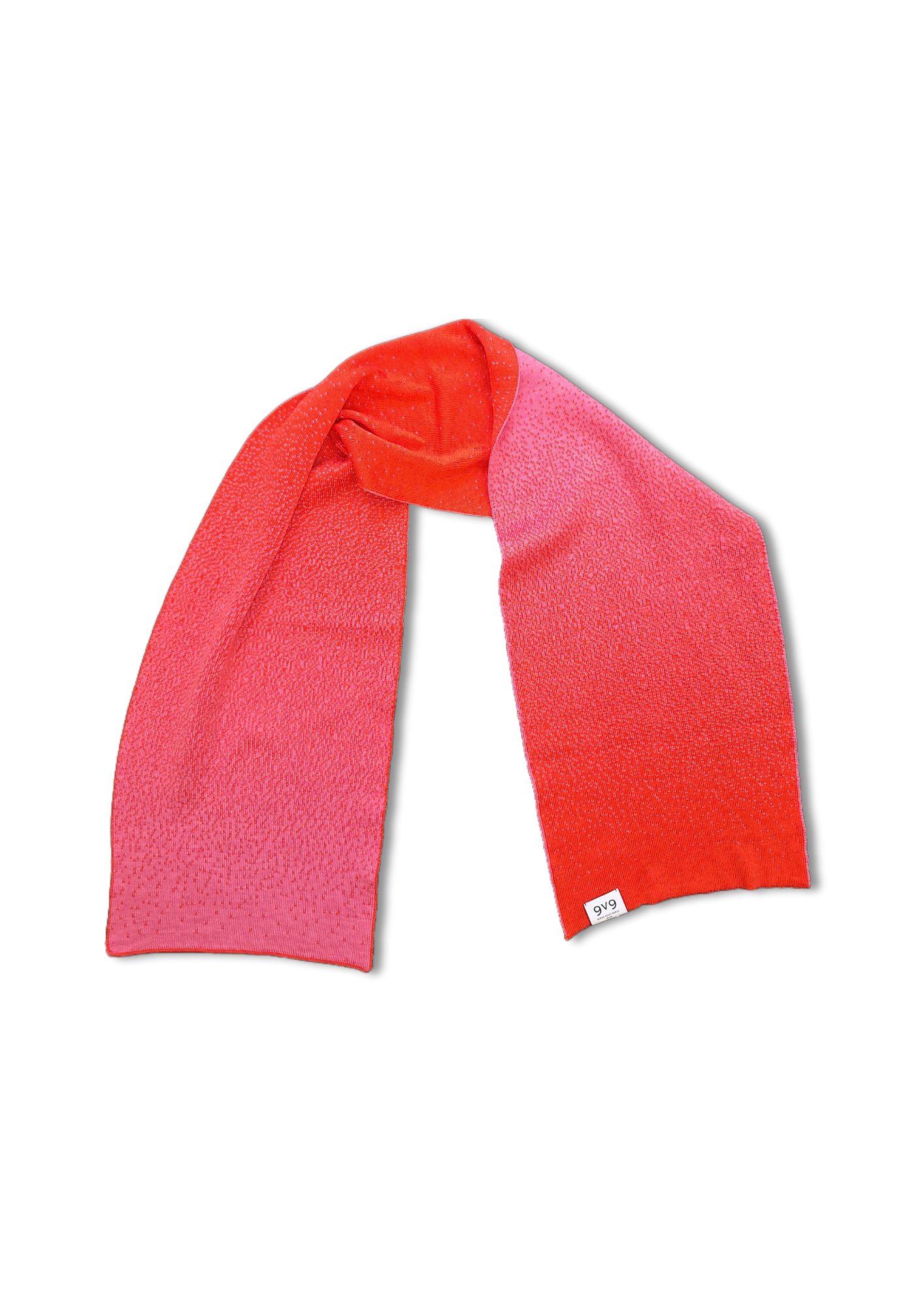 9V9 / FADE SCARF Fucsia/Coral