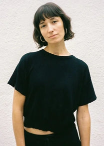 Jungle Folk /  top en maille El sur - Black