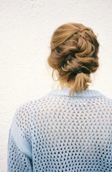 Jungle Folk / pull en maille Elora - Swedish Sky