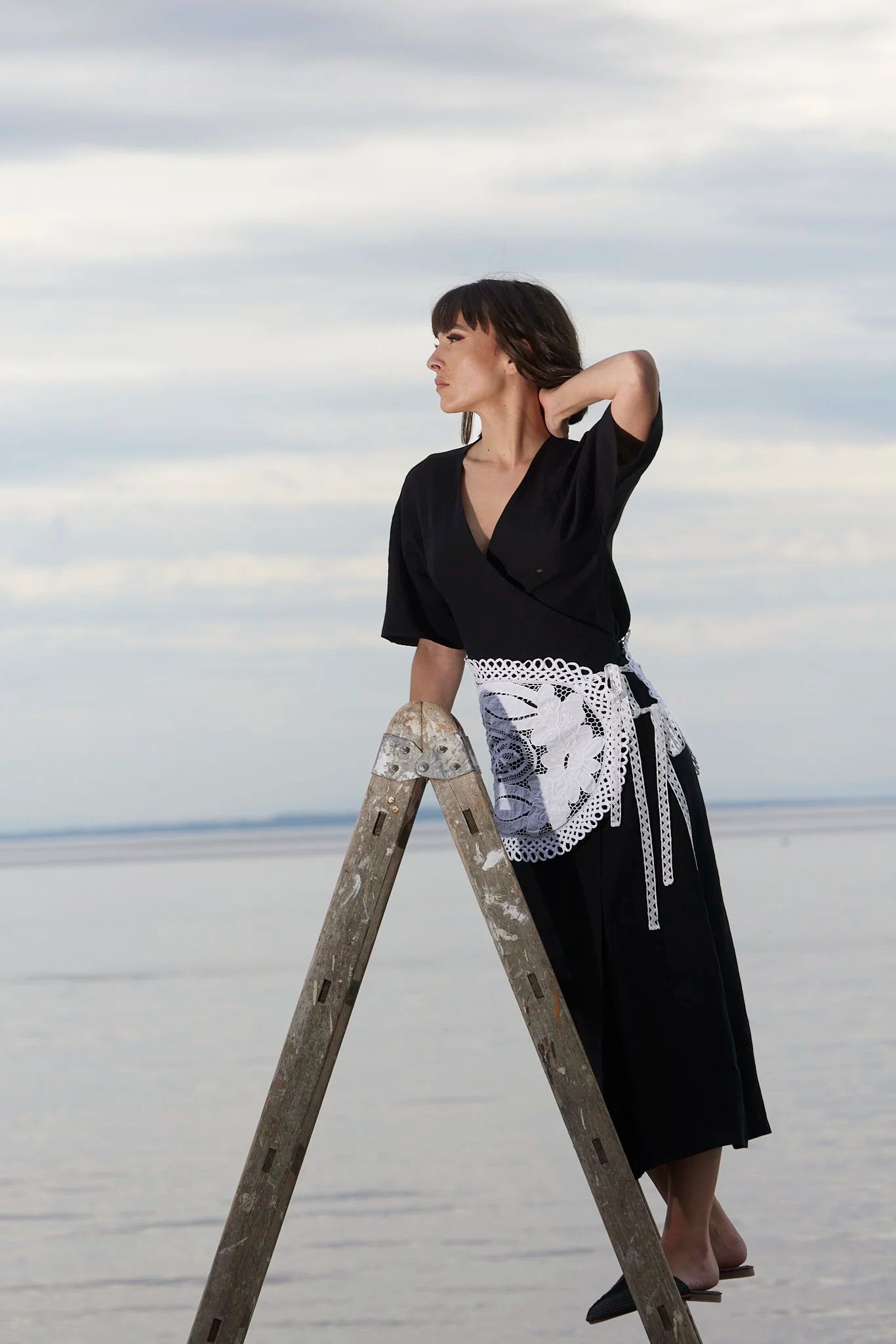 Jungle Folk / Mocassins en paille - Noir