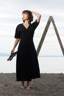 RE/Jungle Folk / Robe portefeuille ERICA - noir
