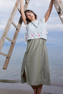 RE/Jungle Folk / Oaxaca Skirt - Sage