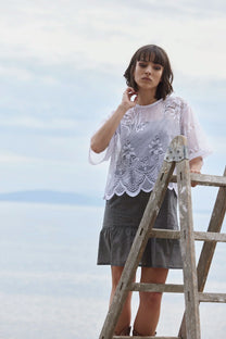 RE/Jungle Folk / Robe NAIMA - gris-vert foncé