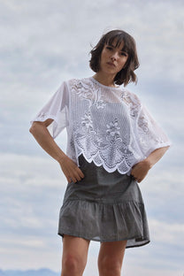 RE/Jungle Folk / Robe NAIMA - gris-vert foncé