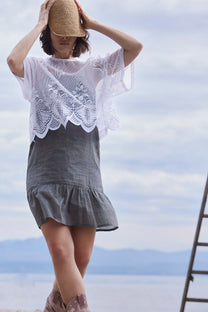 RE/Jungle Folk / Robe NAIMA - gris-vert foncé