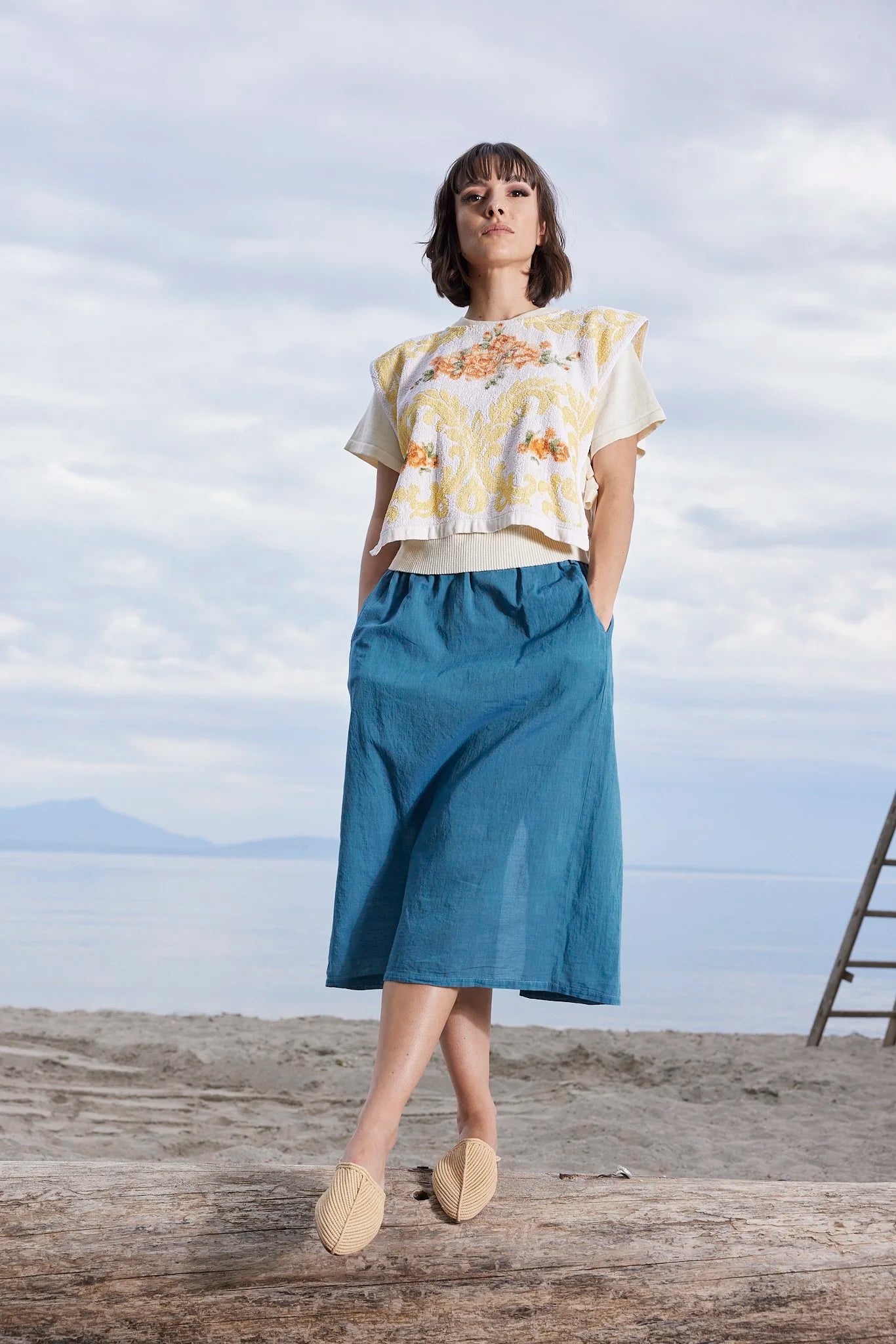 RE/Jungle Folk / YAEL Skirt - Ocean