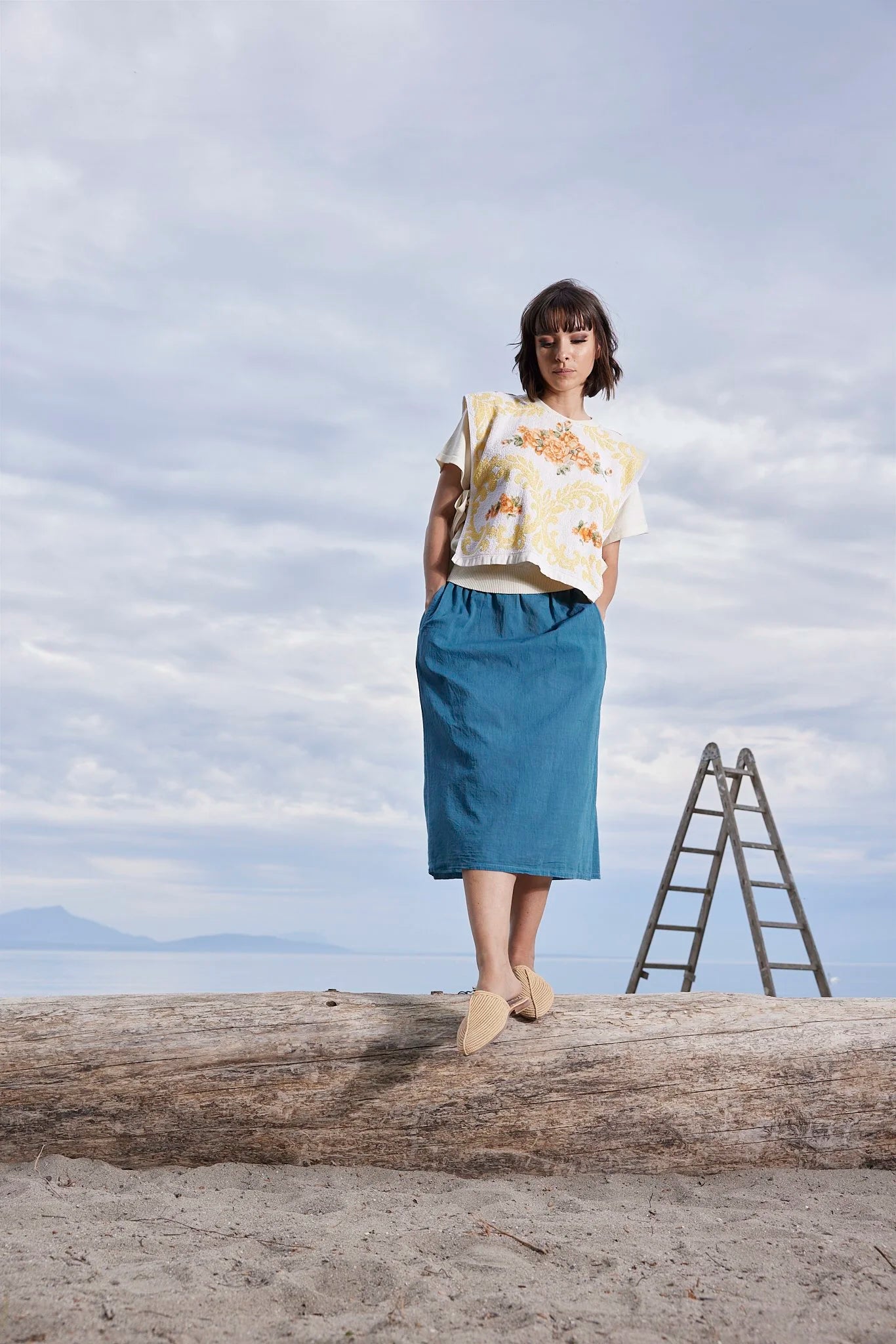 RE/Jungle Folk / YAEL Skirt - Ocean