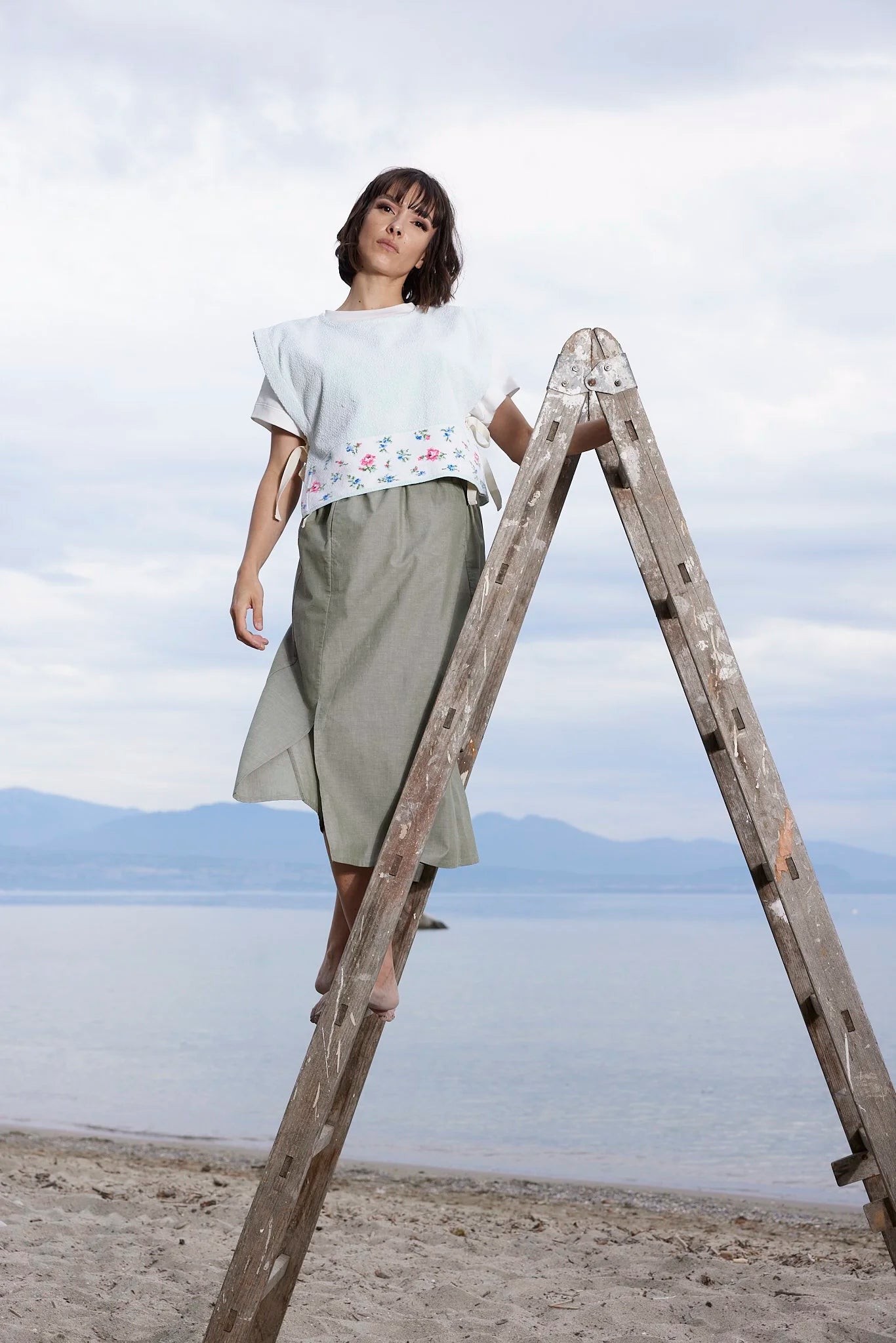 RE/Jungle Folk / Oaxaca Skirt - Sage