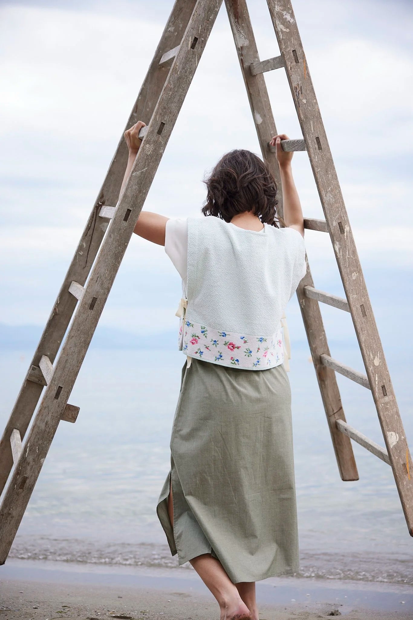 RE/Jungle Folk / Oaxaca Skirt - Sage