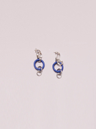 Capucine Jewelry / Boucles d'oreille anneaux: base + 3 anneaux petits + 2 anneaux moyens + 1 tube bleu