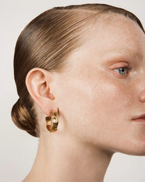 Laura Micheli Jewelry / Boucle d'oreille Earth Hoop Maxi - argent