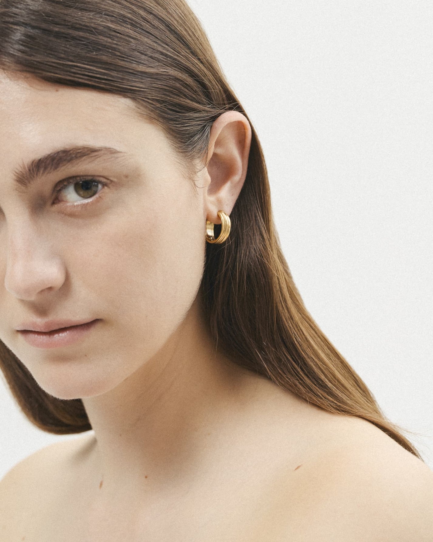 Laura Micheli Jewelry / Boucle d'oreille Layer Hoops - or