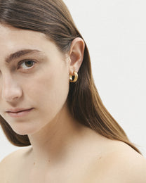 Laura Micheli Jewelry / Boucle d'oreille Layer Hoops - or