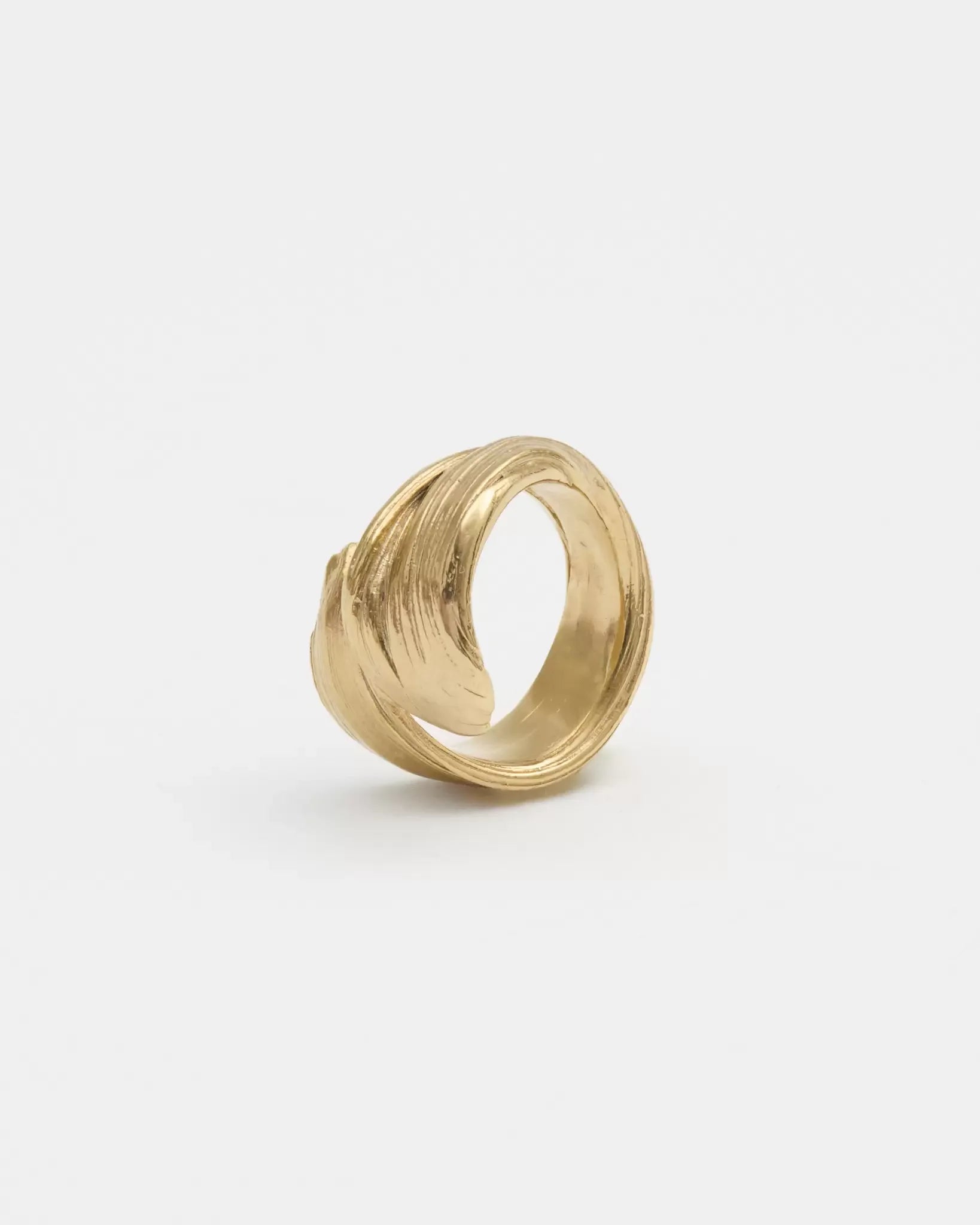 Laura Micheli Jewelry / bague Torsadée, Argent plaqué or