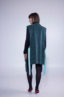 RE/Papa&#39;s Blazer à noeuds - n°48  velour vert