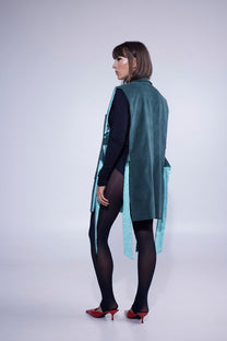 RE/Papa&#39;s Blazer à noeuds - n°48  velour vert
