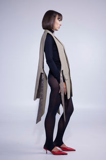 RE/Papa&#39;s Blazer à noeuds - n°54 beige