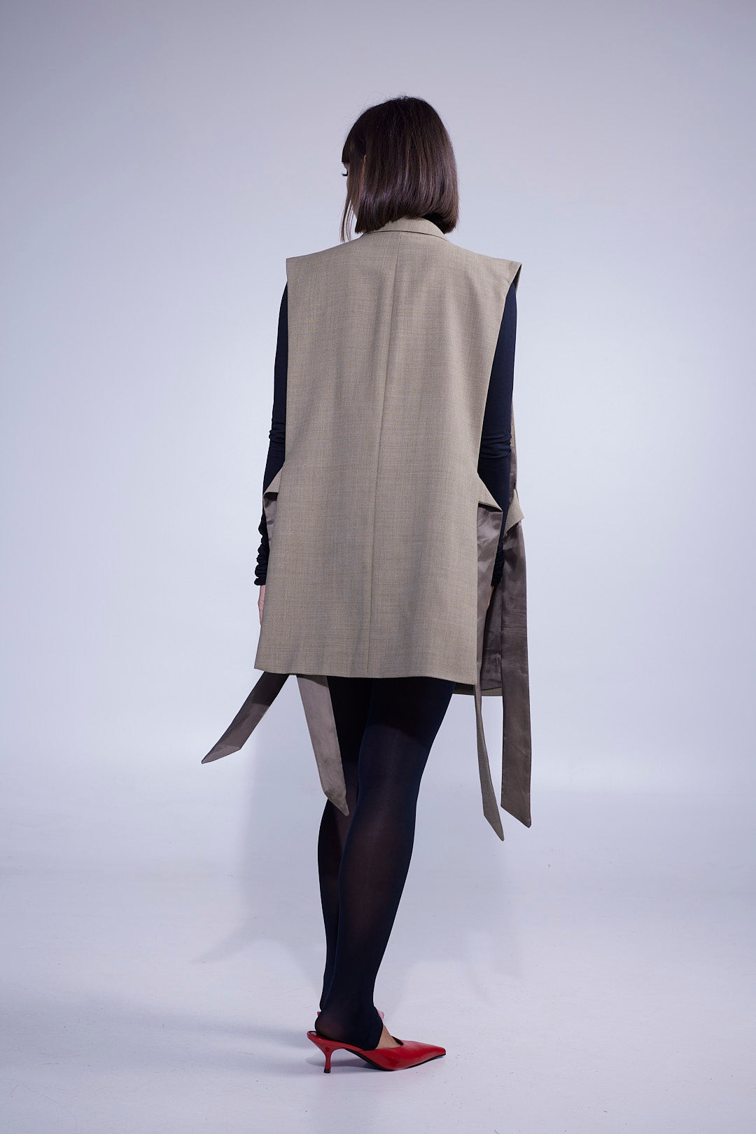 RE/Papa&#39;s Blazer à noeuds - n°54 beige