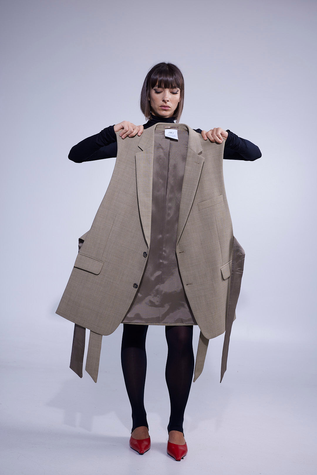 RE/Papa&#39;s Blazer à noeuds - n°54 beige