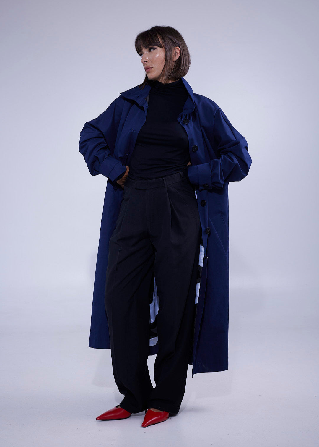 LABORATOIRE / Trench Rocher - bleu