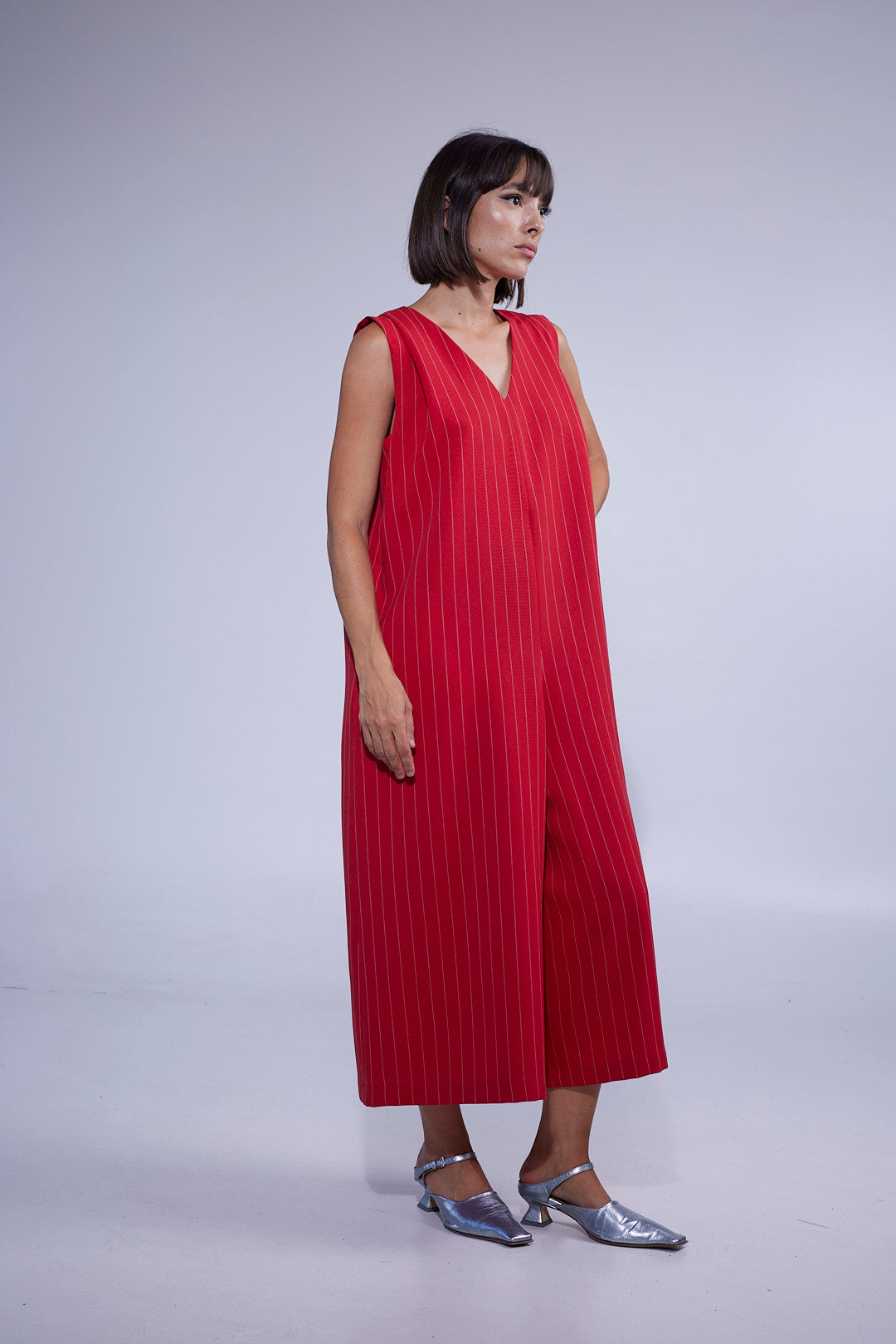 LABORATOIRE / Combinaison Fold - rayé rouge