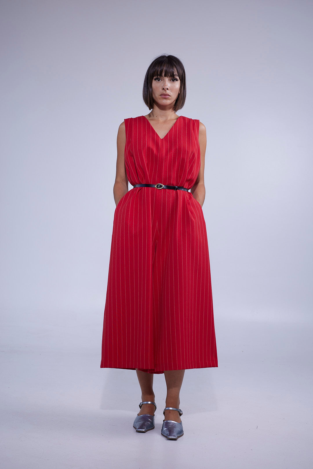 LABORATOIRE / Combinaison Fold - rayé rouge