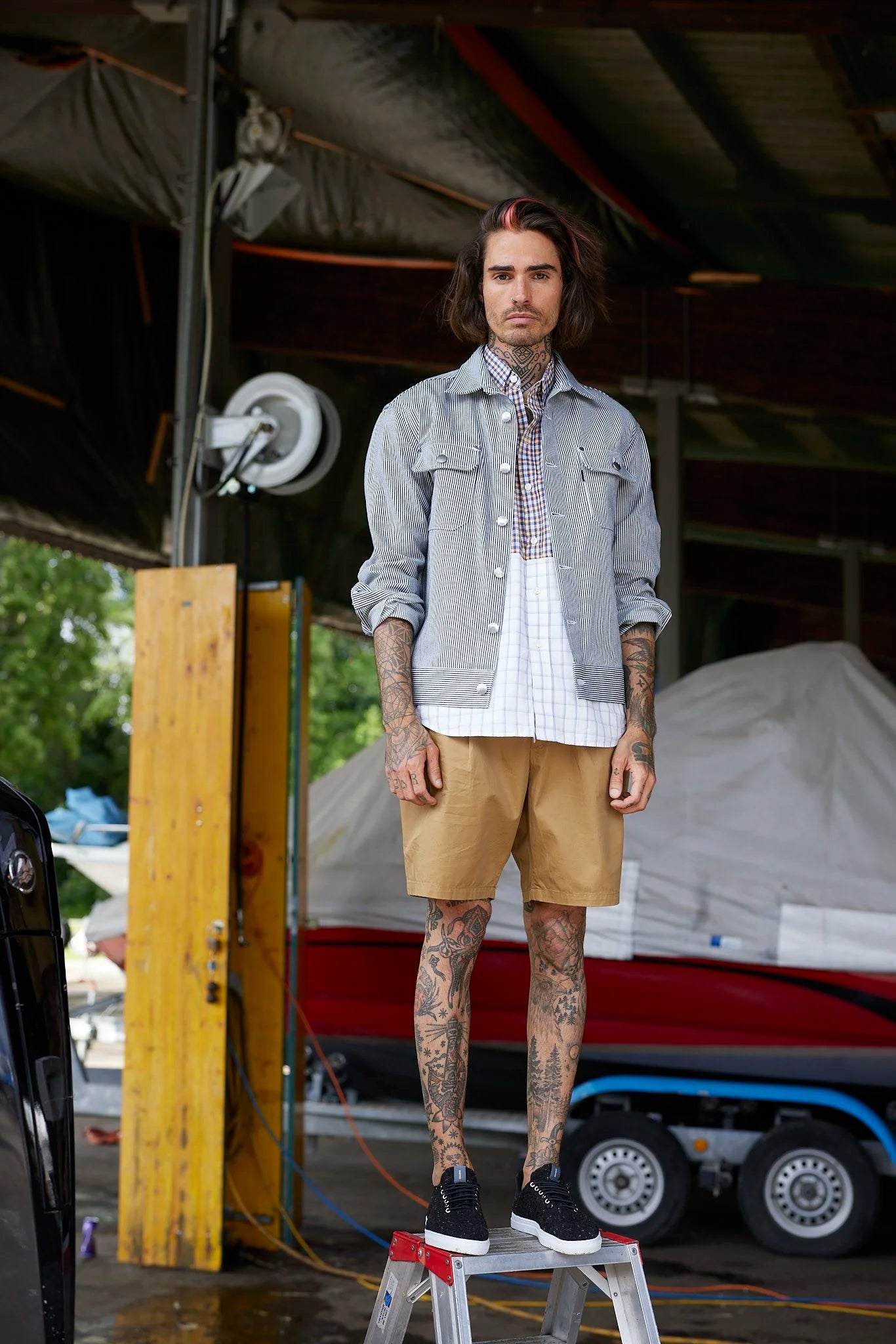RE/Papa&#39;s shirt / Chemise manches courtes, n°2 carreaux