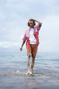 RE/Papa&#39;s shirt / Chemise manches courtes, n°44 triangle-pois