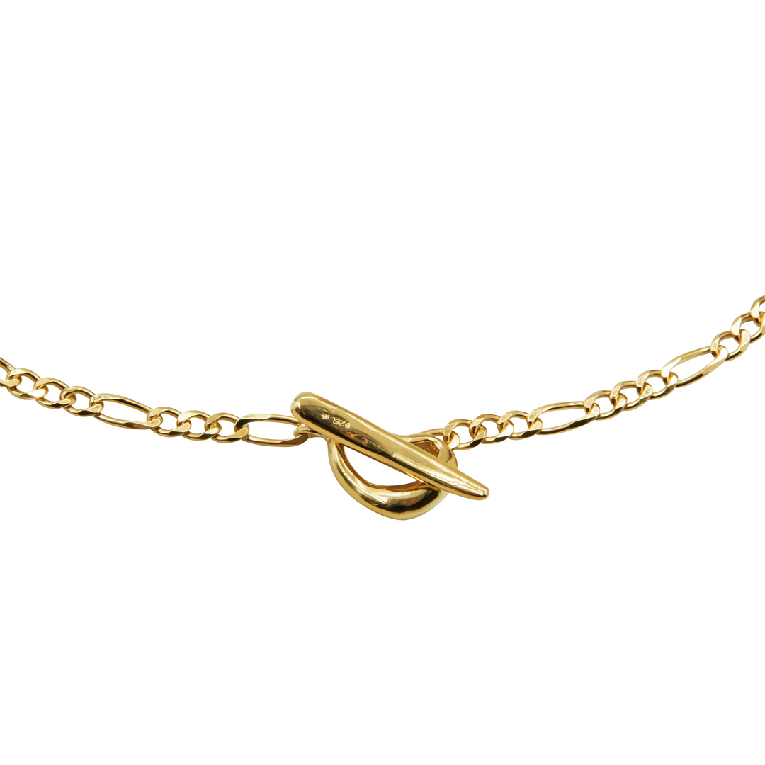 hana kim / Mesh Necklace - silver and gold