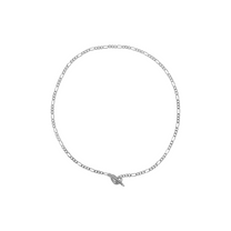 hana kim / Mesh Necklace - silver and gold